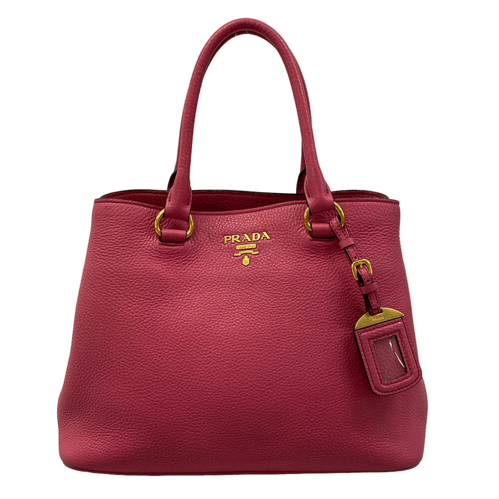 Prada Pink Leather Tote Bag #338349P84B